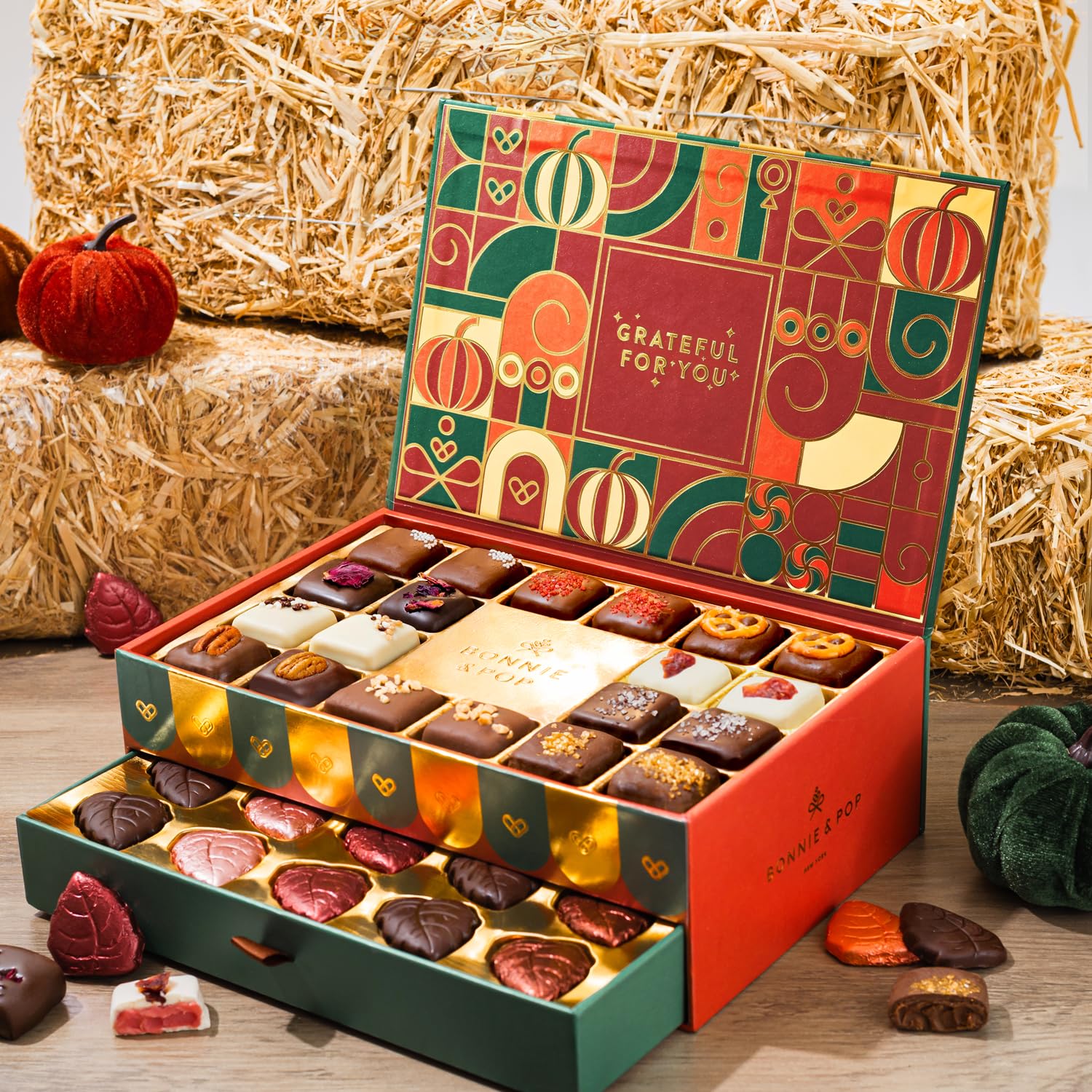 Thanksgiving Chocolate Gift Box with Assorted Truffles – Bonnie and Pop