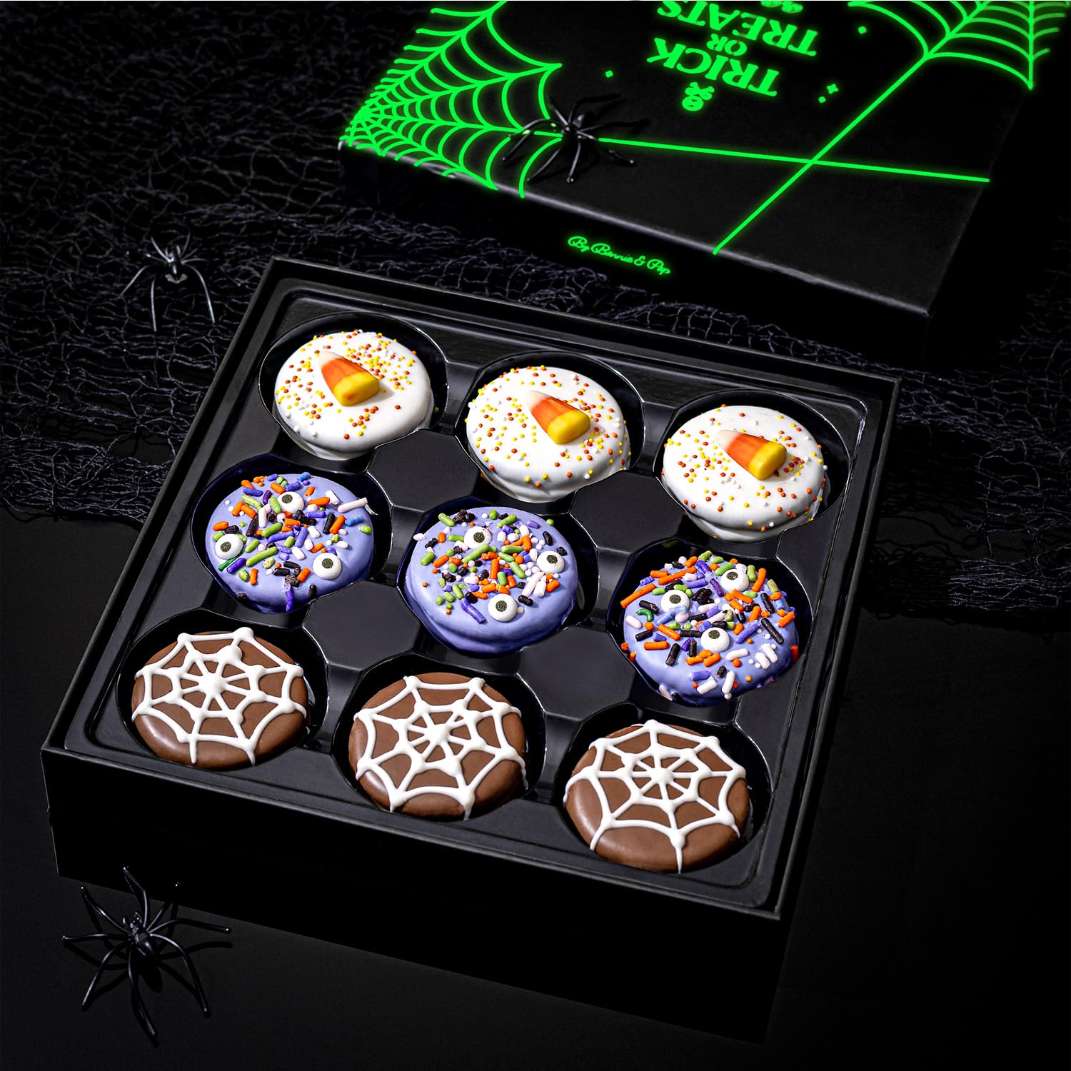 Halloween Chocolate Sandwich Cookies Gift Box, Glow-in-the-Dark – Bonnie and Pop