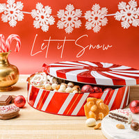 Christmas Gift Basket – Holiday Treat Assortment Box with Chocolates, Nuts & Caramels