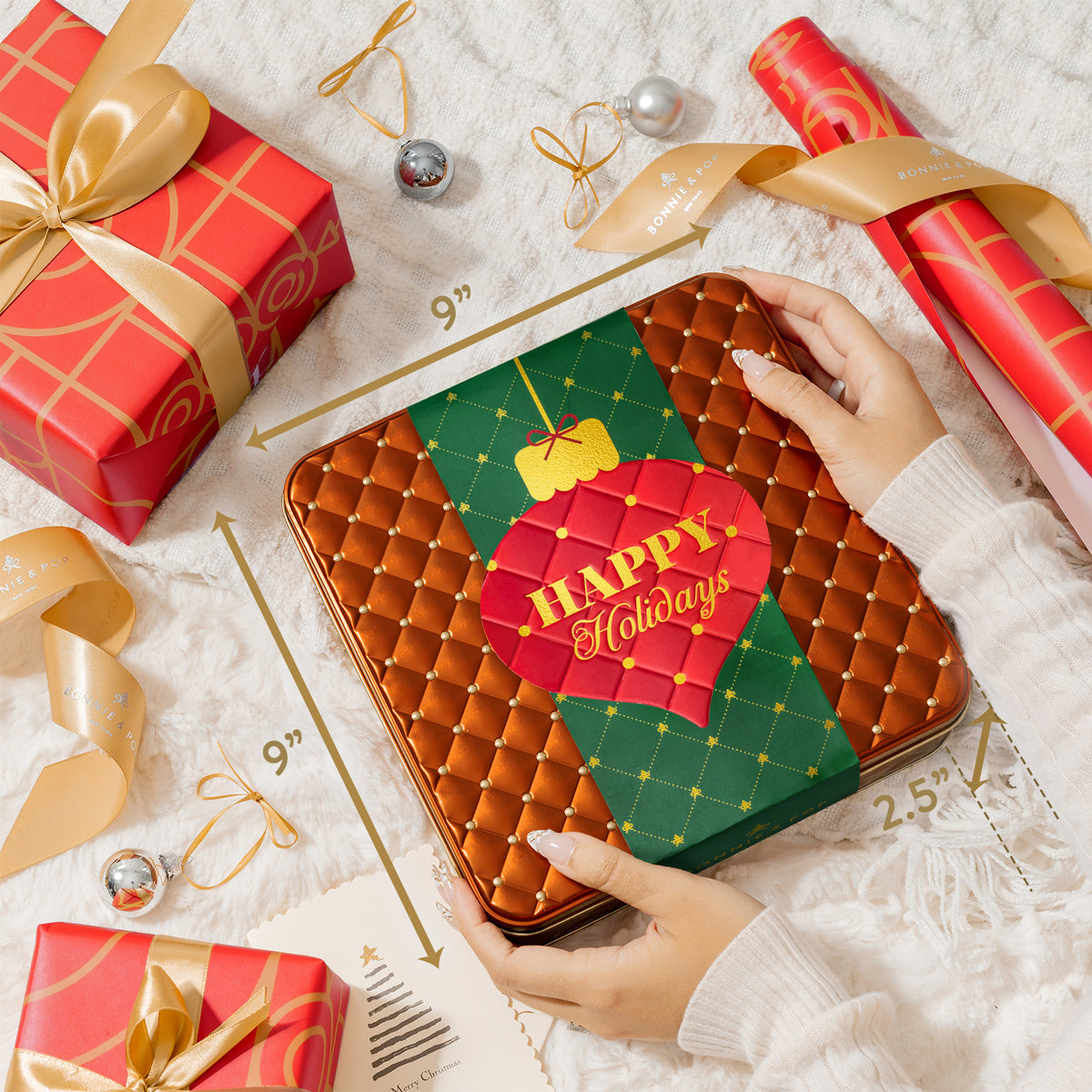 Christmas Chocolate Gift Box – Gourmet Holiday Chocolate Assortment with Festive Sleeve
