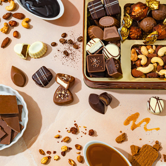 Gourmet Gift Basket with Assorted Truffles & Nuts