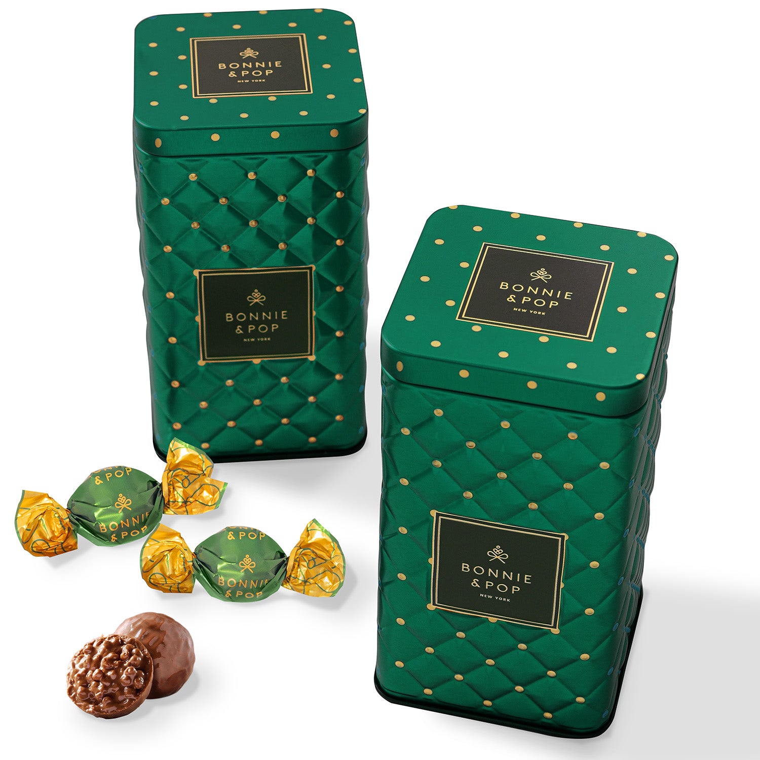 Luxury Chocolate Tins– Gourmet Chocolate Assortment, Premium Milk & Dark Chocolate Bonbons in Elegant Keepsake Tins
