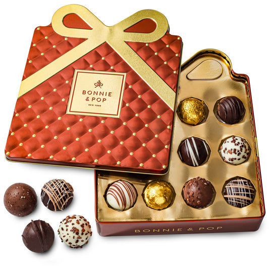Bonnie and Pop Premium Chocolate Gift Bundle (2-Piece Gourmet Assortment Set)
