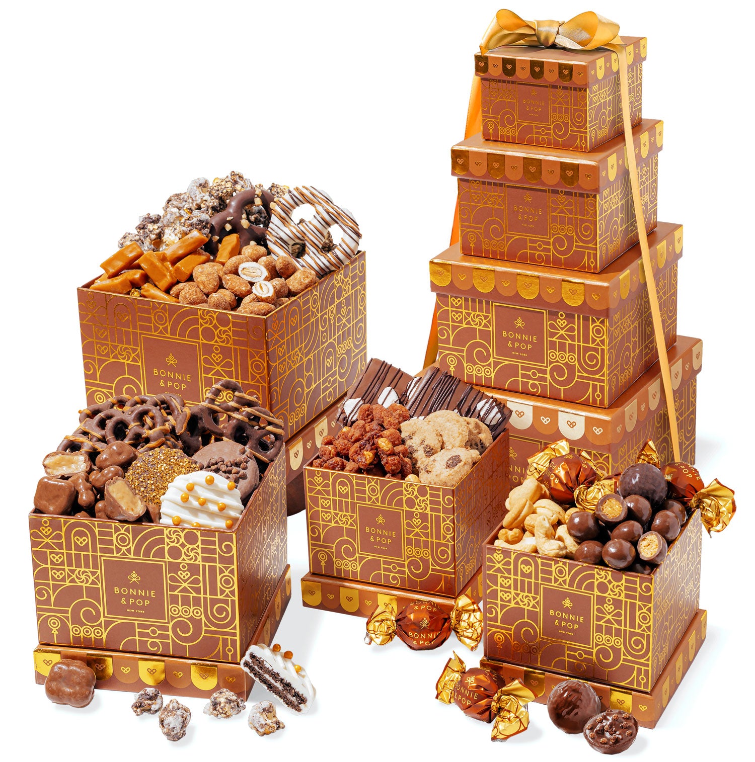 Chocolate Gift Tower – Gourmet Holiday Tower with Belgian Truffles