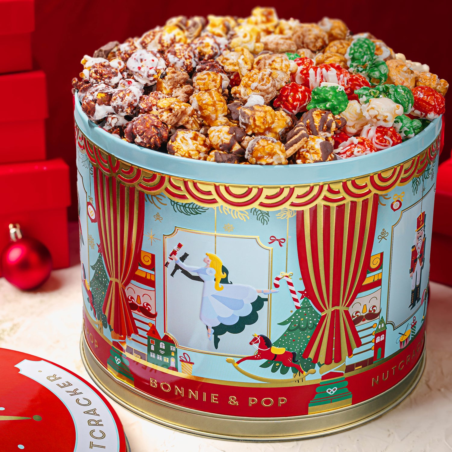 Christmas Nutcracker Musical Holiday Popcorn Carousel