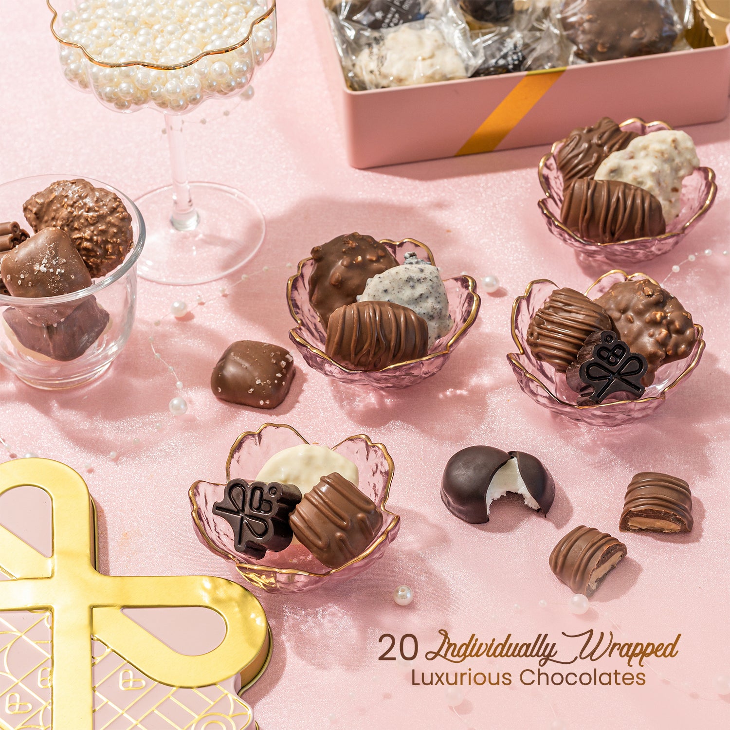 Chocolate Gift Basket, Gift Tin with Assorted Chocolates