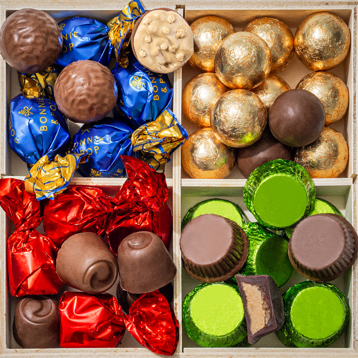 Christmas Gift Basket – Nutcracker Sweets Crate in Festive Wooden Box