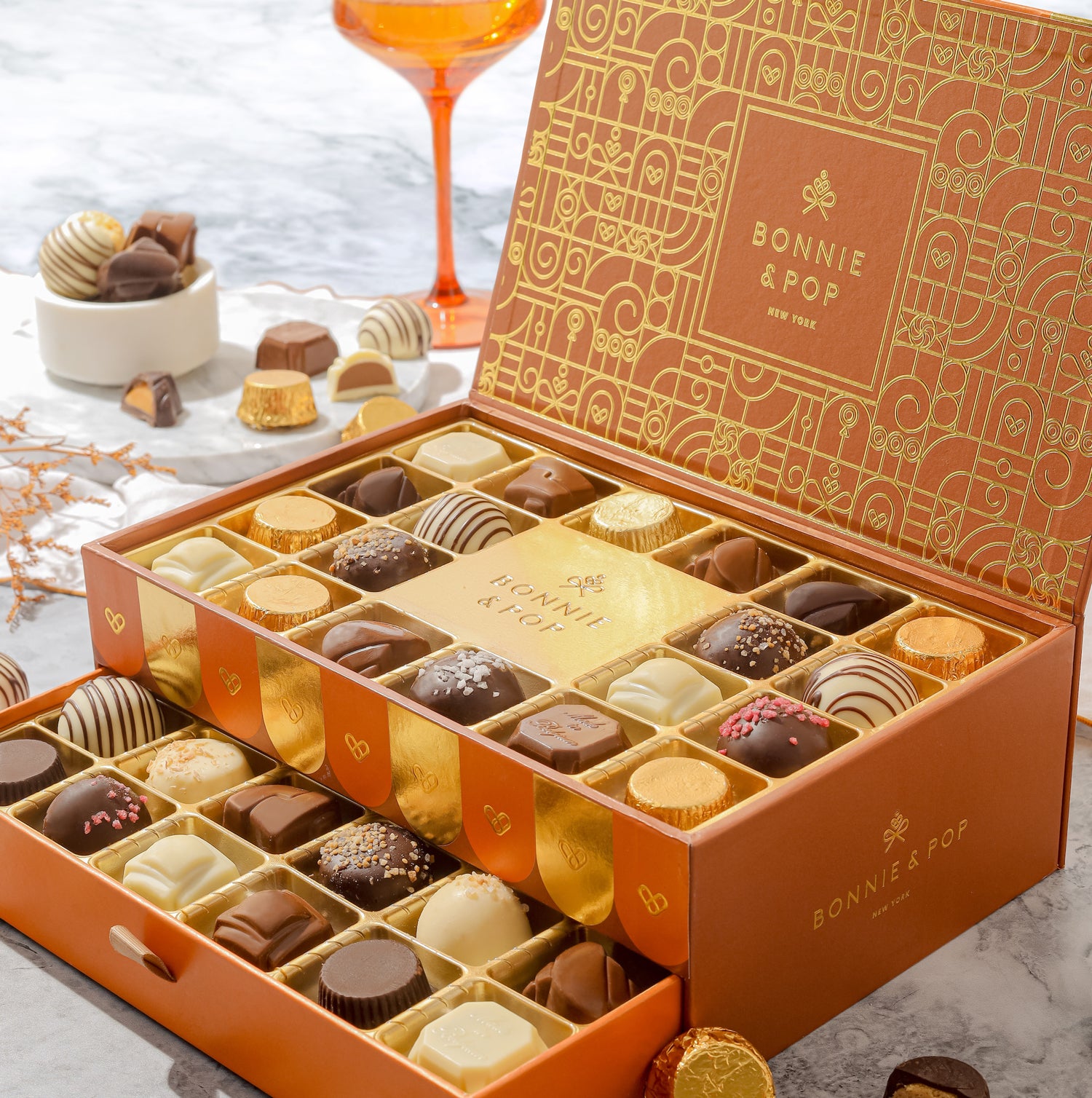 Two-Tier Belgium Truffle Gift Box