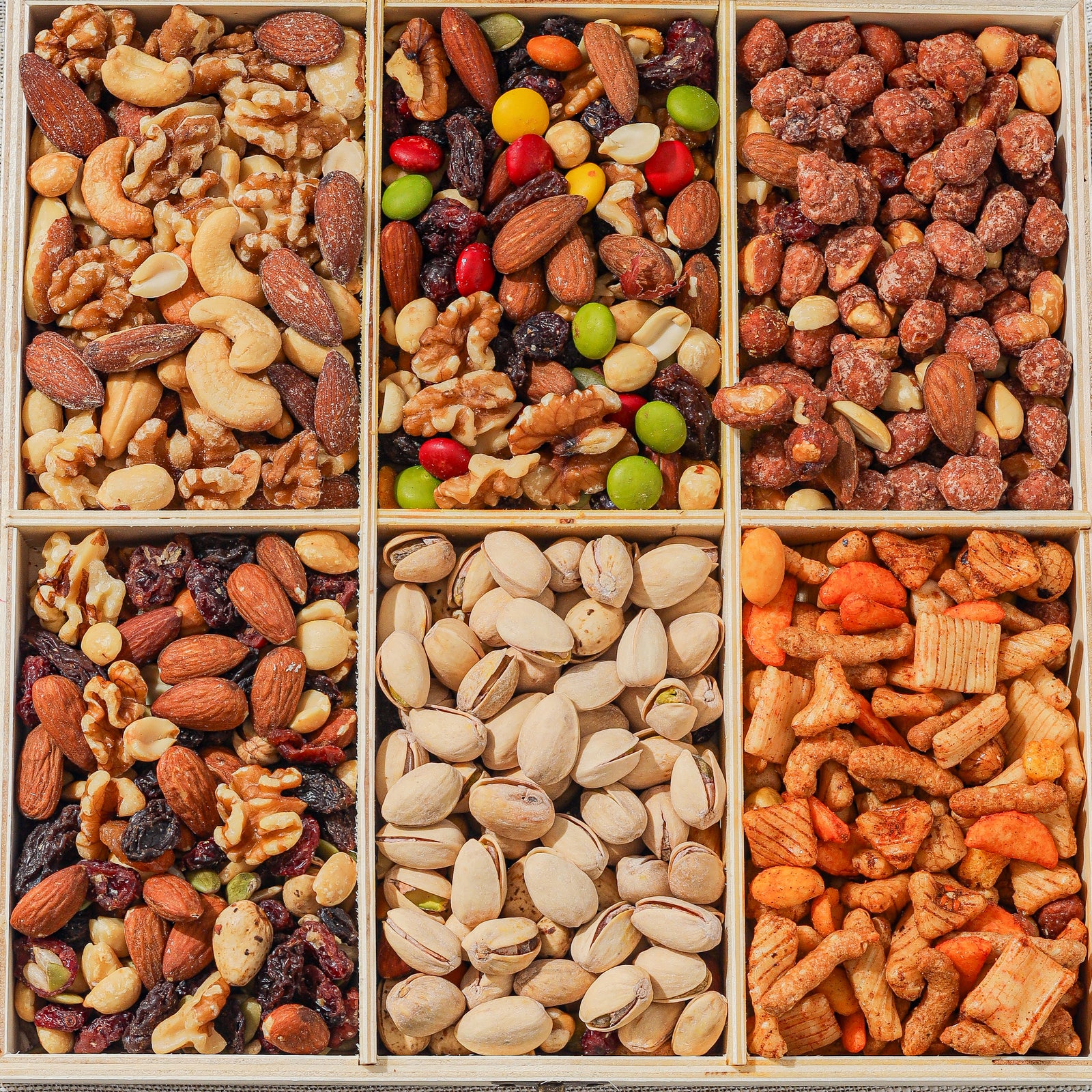 Nutcracker-Themed Wooden Crate with Gourmet Savory Snacks- Christmas Gift Basket