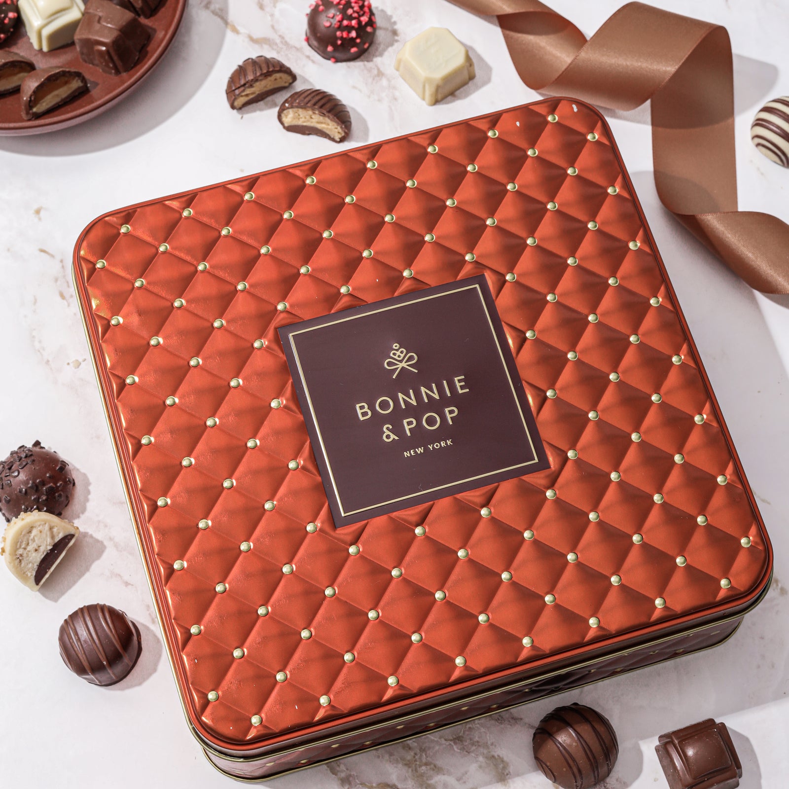 Chocolate Gift Basket – Belgian Truffles in Keepsake Box