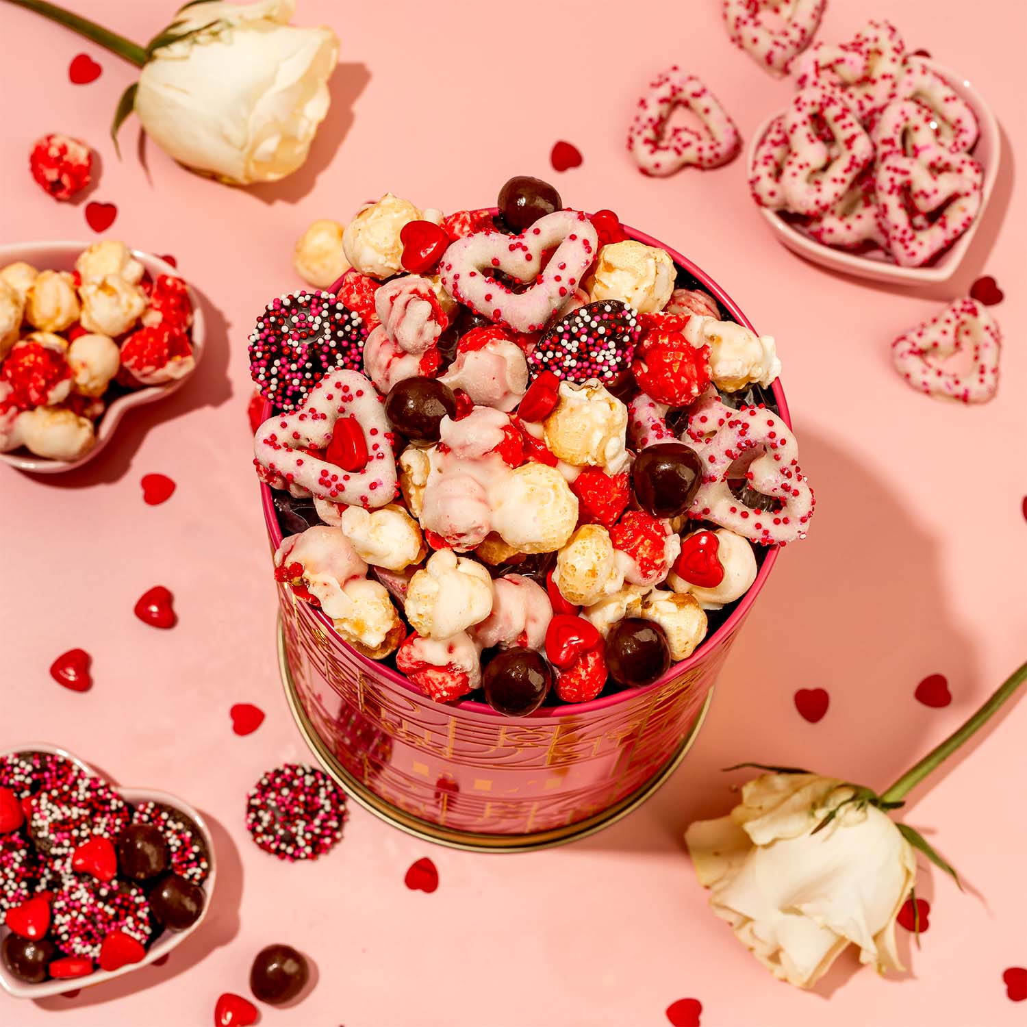 Valentines Day Gift Tin- Snack Assortment- Musical Gift Tin