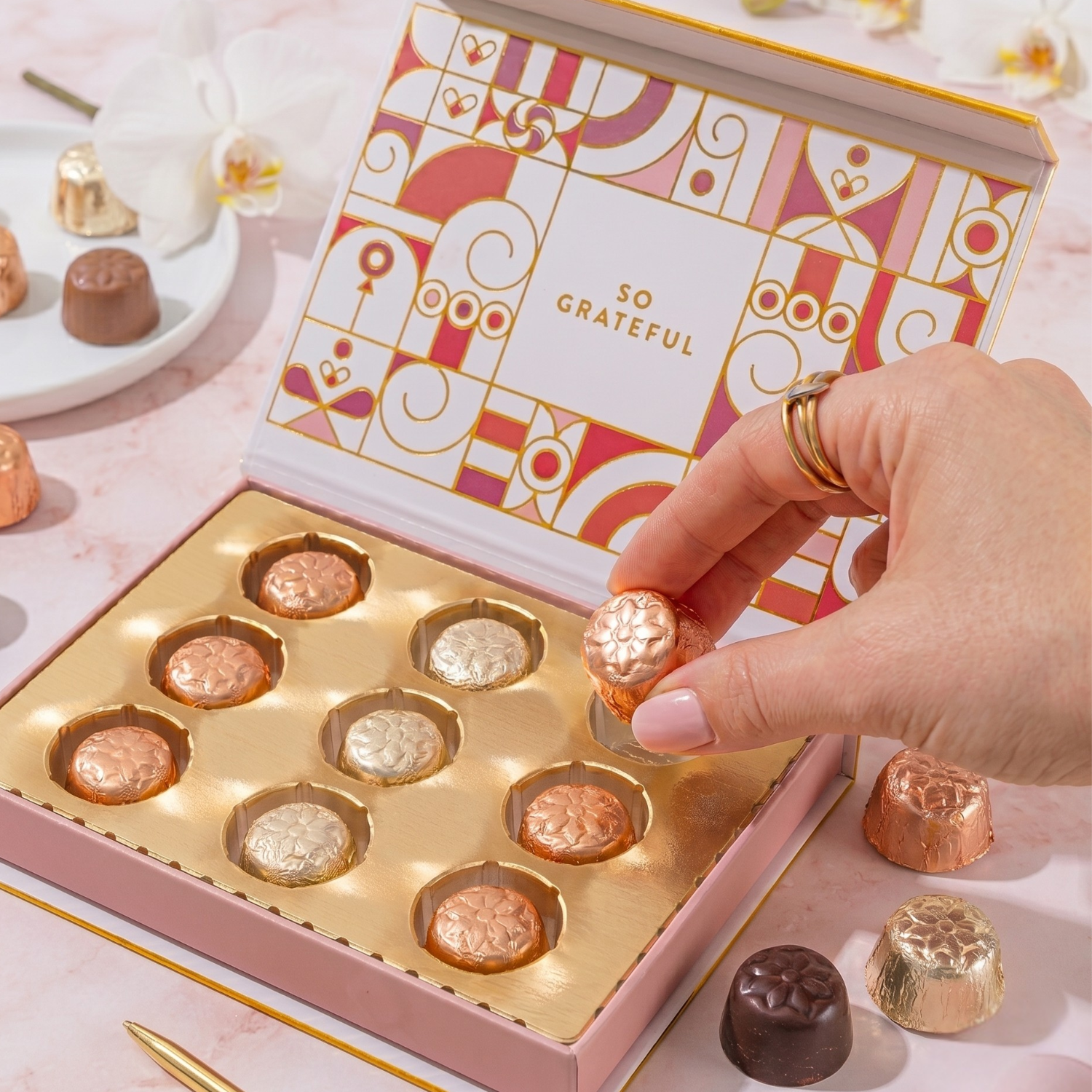 Thank You Chocolate Gift Box | Edible Greeting Card