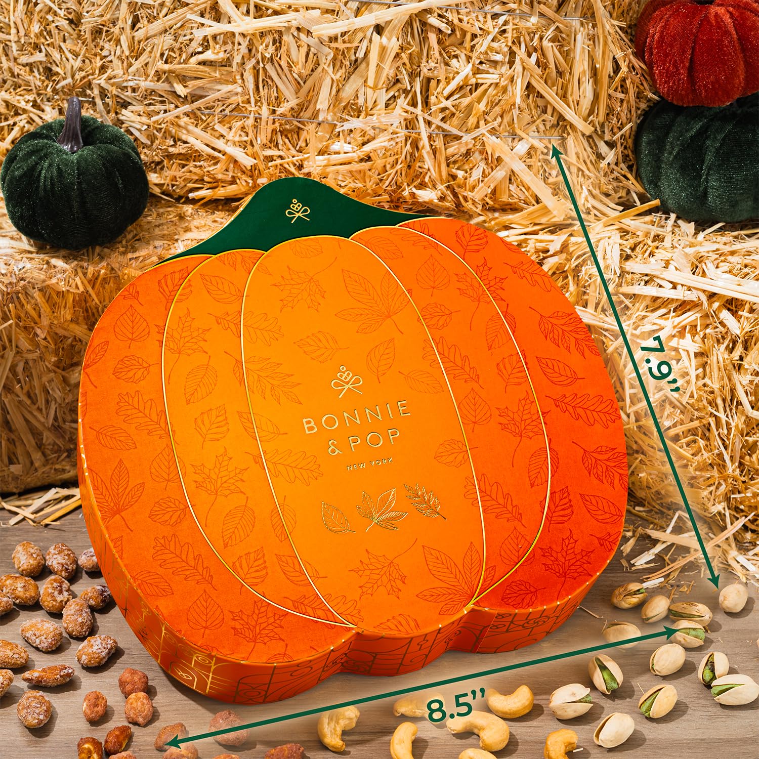 Fall Nut Gift Basket in Pumpkin-Shaped Box – Bonnie and Pop