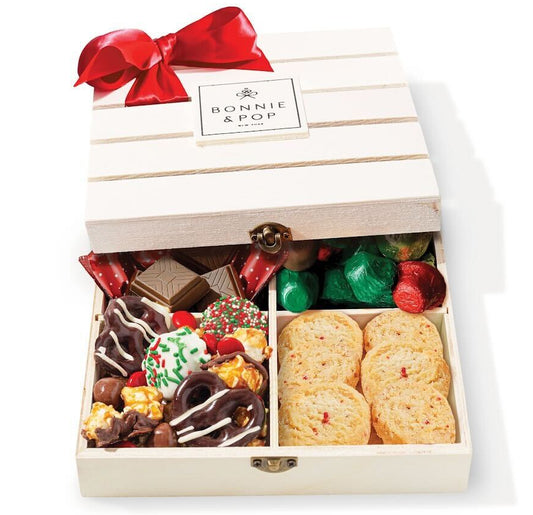 Christmas Gift Basket – Nutcracker Sweets Crate in Festive Wooden Box