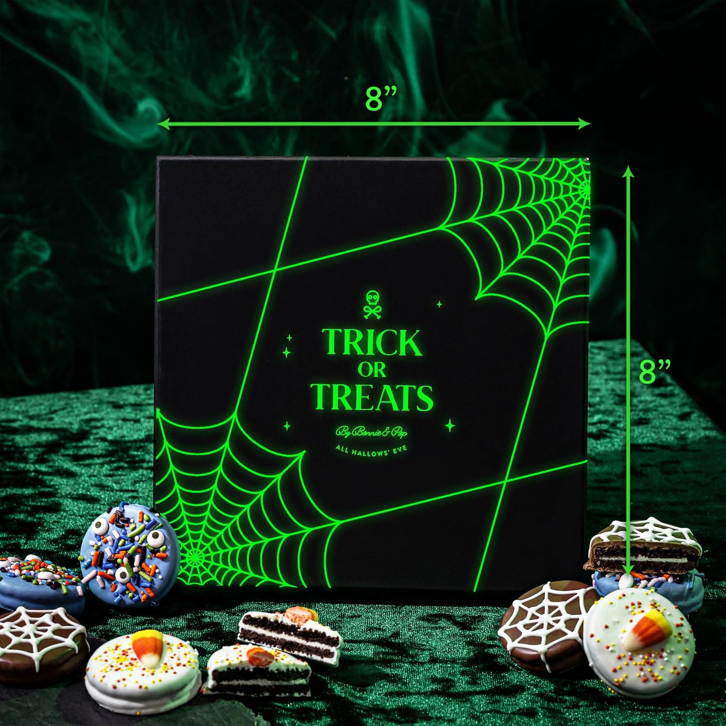 Halloween Chocolate Sandwich Cookies Gift Box, Glow-in-the-Dark – Bonnie and Pop