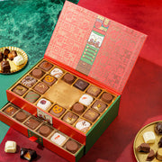 Christmas Chocolate Gift – Gourmet Belgium Truffle Gift Box with Over 30 Assorted Holiday Chocolates