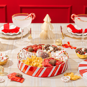 Christmas Gift Basket – Holiday Treat Assortment Box with Chocolates, Nuts & Caramels