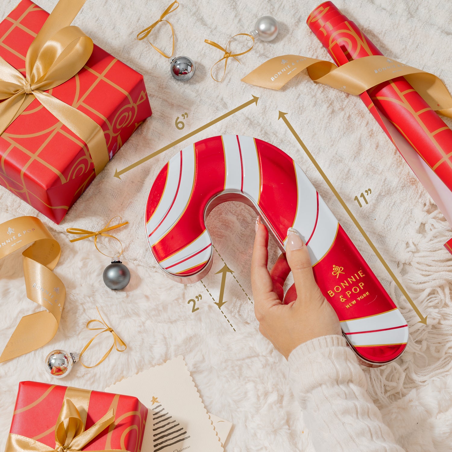 Candy Cane Gift Tin – Bonnie and Pop