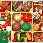 Christmas Gift Basket – Gourmet Holiday Treats in Ornament Tin