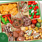 Christmas Tin with Assorted Holiday Treats- Extra Large