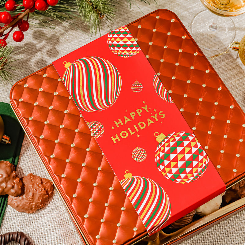 Christmas Chocolate Gift Box – Gourmet Holiday Chocolate Assortment with Festive Sleeve