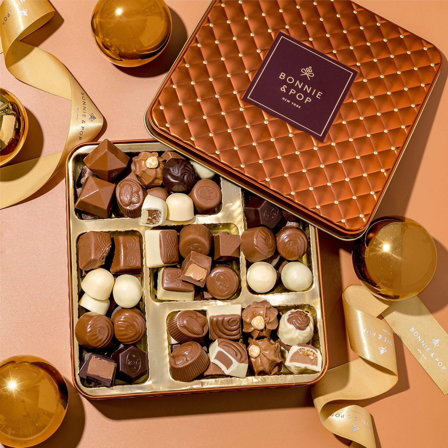 Chocolate Gift Basket – Belgian Truffles in Keepsake Box – Bonnie