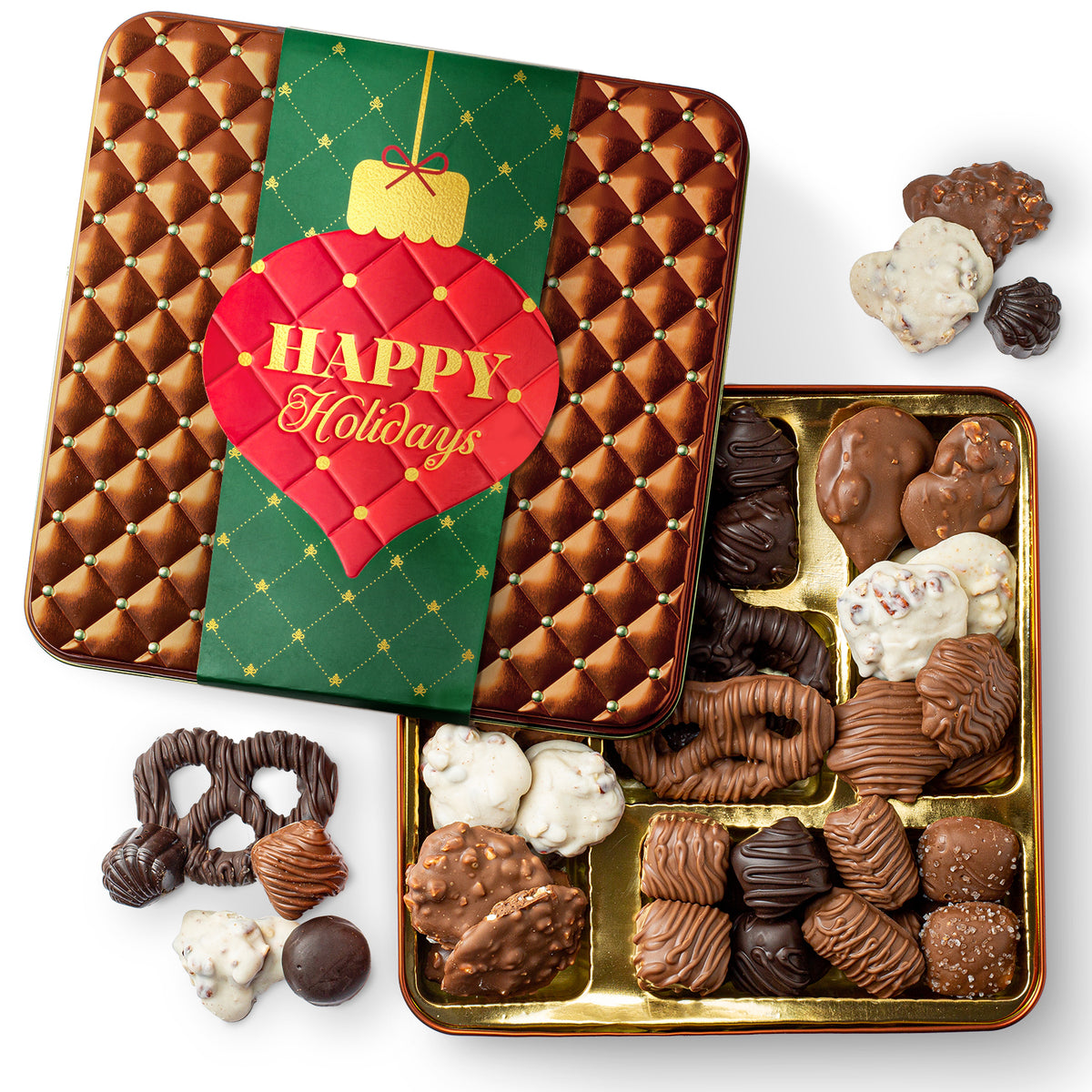 Christmas Chocolate Gift Box – Gourmet Holiday Chocolate Assortment with Festive Sleeve