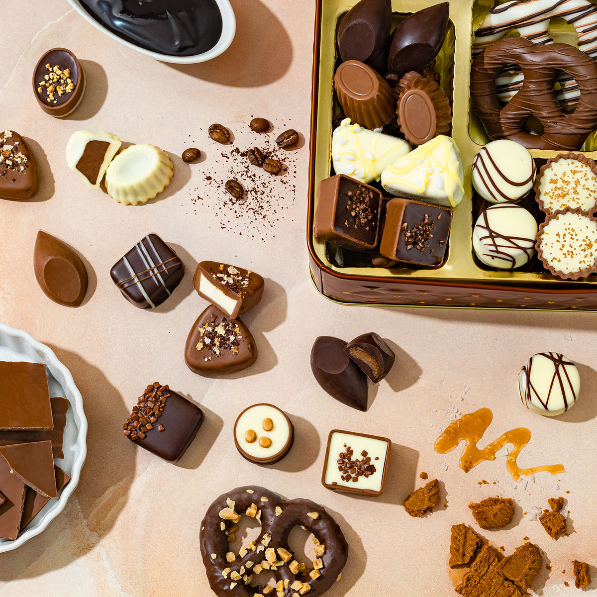 Chocolate Gift Basket – Belgian Truffles in Keepsake Box