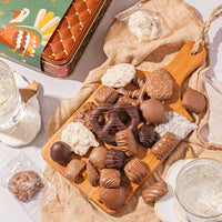 Thanksgiving Gift – Assorted Chocolate Gift Tin with Festive Sleeve