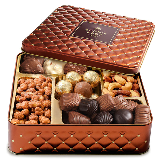 Gourmet Gift Basket with Assorted Truffles & Nuts