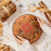 Festive Gift Tin Filled with Truffles, Pretzels & Gourmet Chocolates for Thanksgiving
