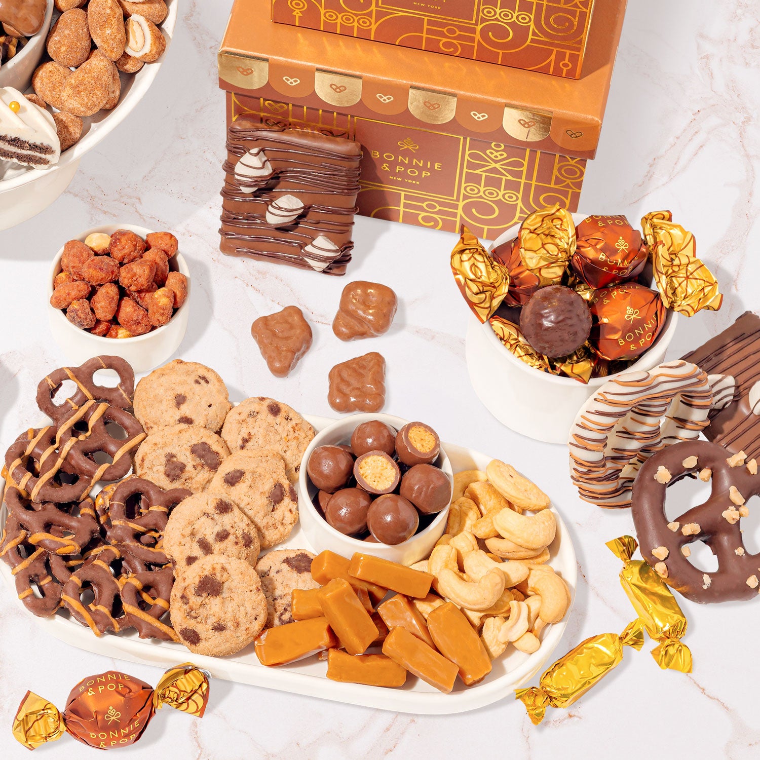 Chocolate Gift Tower – Gourmet Holiday Tower with Belgian Truffles