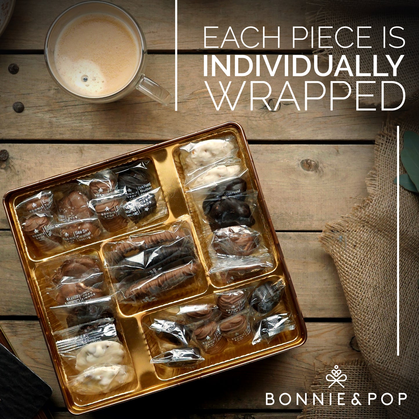 Thank You Gift Basket – Gourmet Chocolate Gift Box with Assorted Chocolates | Appreciation Gift | Bonnie & Pop