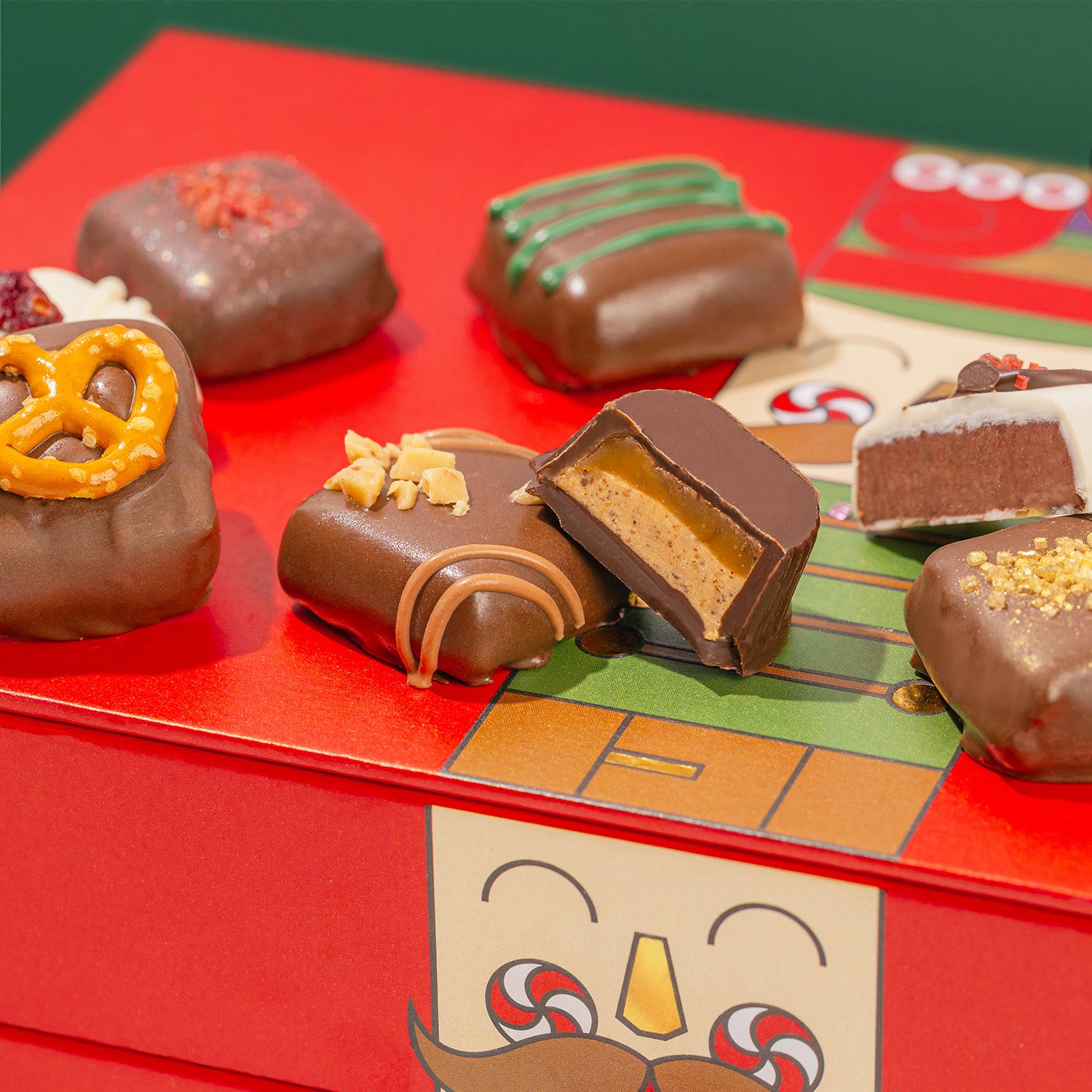 Christmas Chocolate Gift – Gourmet Belgium Truffle Gift Box with Over 30 Assorted Holiday Chocolates