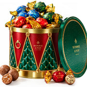 Christmas Chocolate Bon Bons Gift Tin – Hazelnut, Milk & Pistachio