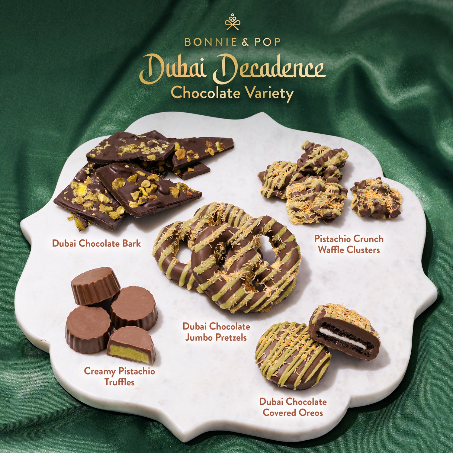 Dubai Chocolate Gift Tin for Thanksgiving, Christmas and Holidays