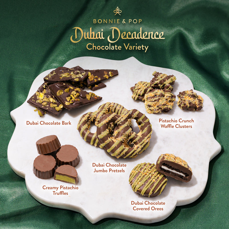 Dubai Chocolate Gift Tin for Thanksgiving, Christmas and Holidays