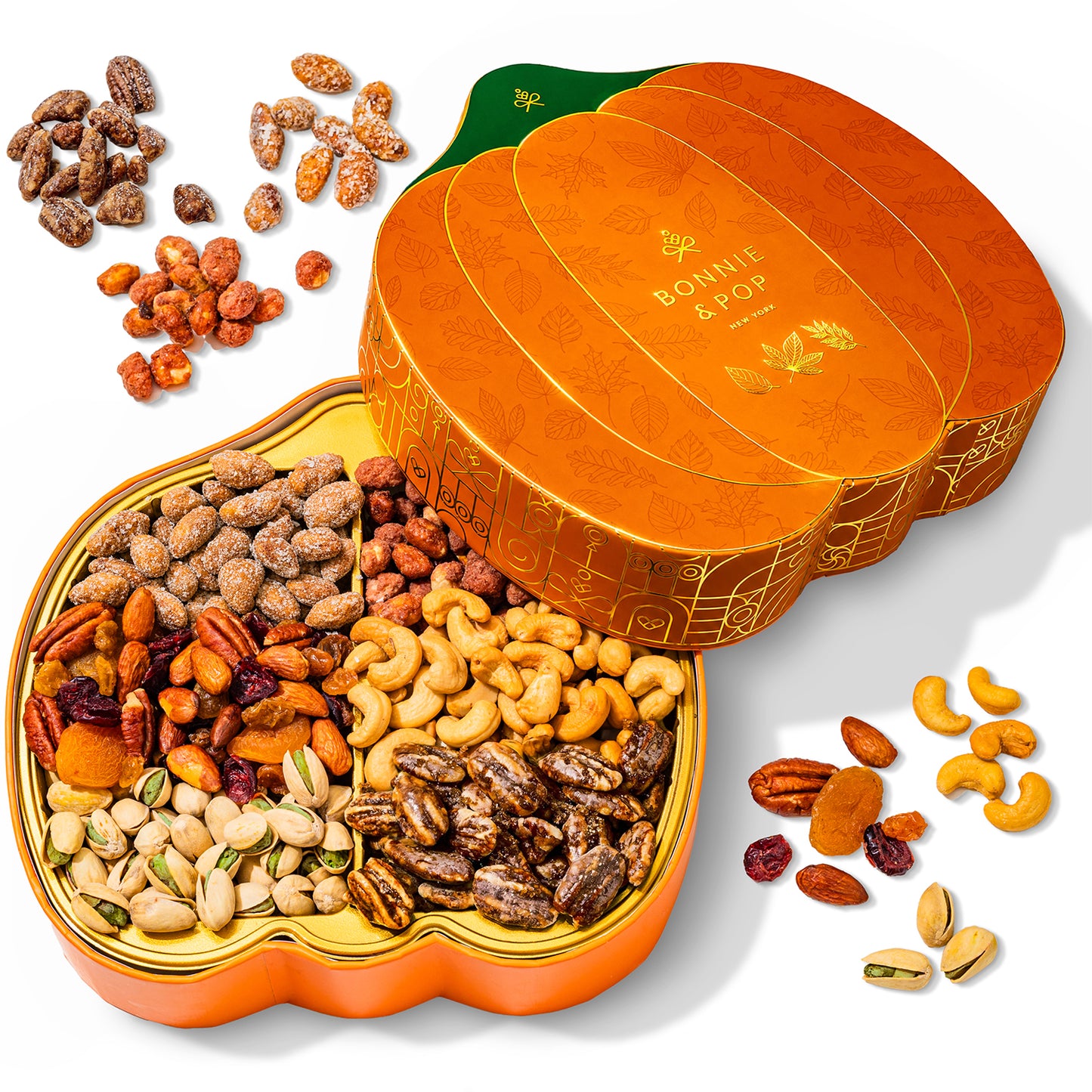 Fall Nut Gift Basket in Pumpkin-Shaped Box – Bonnie and Pop