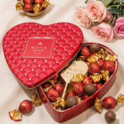Mothers Day Chocolate Gift- Heart Shaped Tin with Chocolate Hazelnut Bon Bons