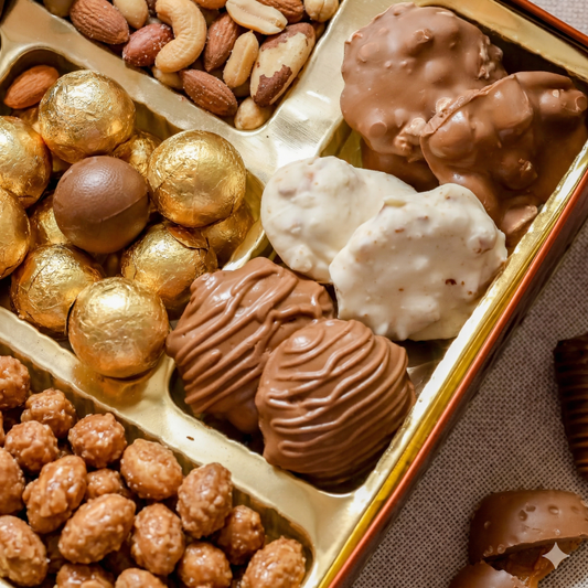 Gourmet Gift Basket with Assorted Truffles & Nuts