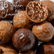 Christmas Gift – Gold Gingerbread Tin Filled with Festive Red & Gold Bon Bons