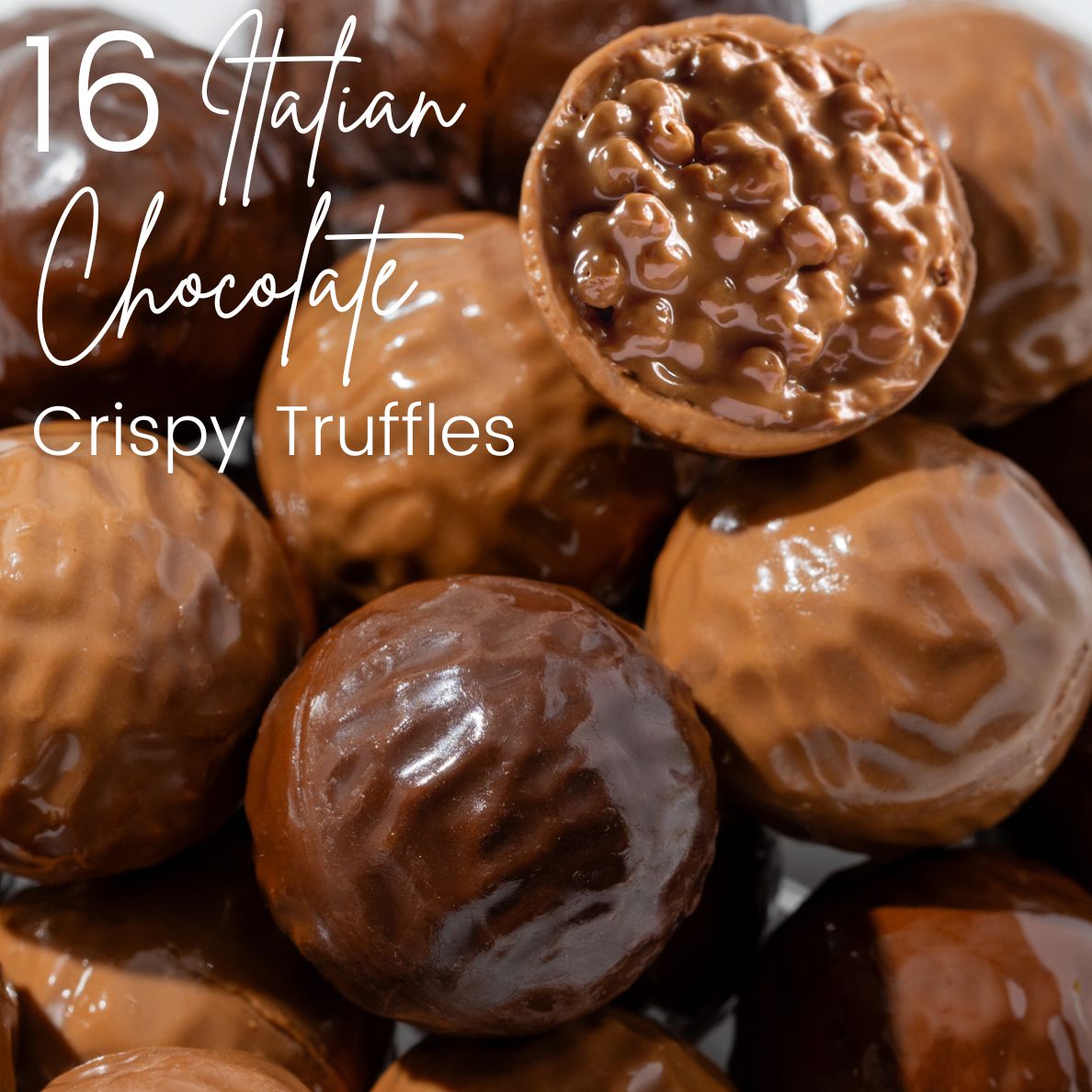 Christmas Gift – Gold Gingerbread Tin Filled with Festive Red & Gold Bon Bons