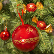 Christmas Gift- Festive Ornament Tins Filled with Gourmet Chocolate Bon Bons- Set of 3