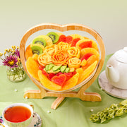 Heart Tray & Basket with Dried Fruit