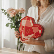 Mother's Day Gift Basket, Heart Box with Gourmet Nuts Assortment