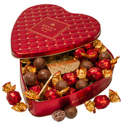 Valentines Day Chocolate Gift- Heart Shaped Tin with Chocolate Hazelnut Bon Bons