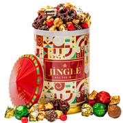 Christmas Gift Basket – Musical Cookie Tin Filled with Chocolate-Covered Oreos