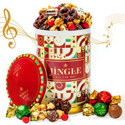 Christmas Gift Basket – Musical Cookie Tin Filled with Chocolate-Covered Oreos