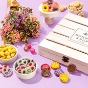 Gift Basket | Candy and Nut Sweet Gourmet Snack Box | Chocolate Flowers and Candy | Best Gift Idea for Mom, Women, Her, Mother, Grandmother