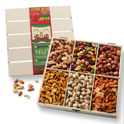 Nutcracker-Themed Wooden Crate with Gourmet Savory Snacks- Christmas Gift Basket